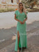 Sexy V-neck Side Slit Long Prom Dresses Evening Dresses.DB10446