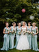 Charming Scoop Neck Mermaid Long Bridesmaid Dresses.DB10466