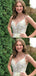 Sexy V-neck Lace A-line Long Prom Dresses Evening Dresses.DB10246