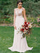 V-neck A-Line Chiffon Open Back Bridesmaid Dresses.DB10158