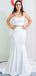 Sexy Two Piece Mermaid Satin Long Prom Dresses Evening Dresses.DB10248