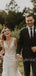 Mermaid V-Neck Tulle Lace See-through Wedding Dresses.DB10409