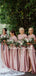 Best Scoop Neck Short Sleeve Two-piece Lace Satin Evening Dresses Party Long Bridesmaid Dresses.DB10657