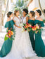 Charming Straight Mermaid Soft Satin Long Bridesmaid Dresses.DB10650