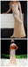 Sparkle V-neck Sleeveless Open Back Mermaid Prom Dresses,PD0037