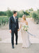 Cheap Simple Tulle Sweetheart Strapless Beach Wedding Dresses,DB0152