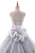Gorgeous Light Gray Sweetheart Strapless Ball Gown Wedding Dresses,DB0133