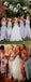 Grey Halter Open Back A-line Ankle Length Bridesmaid Dresses,DB132
