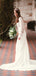 Long Sleeve See Through Lace Open Back Mermaid With Train Wedding Dresses,DB0162