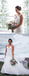 Off White Lace Tulle Spaghetti Strap Mermaid Wedding Dresses ,DB0169