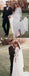 See Through Lace Tulle Long Sleeve Charming Wedding Dresses,DB0181