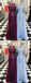 Sequin Rhinestone Round Neck Sleeveless Sheath Long Prom Dresses, DB1116