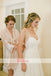 Spaghetti Straps Ivory Lace Tulle Halter Beach Wedding Dresses,DB0145