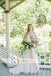 Spaghetti Straps Ivory Lace Tulle Halter Beach Wedding Dresses,DB0145