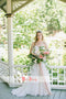 Spaghetti Straps Ivory Lace Tulle Halter Beach Wedding Dresses,DB0145