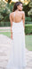 White Chiffon Convertible Halter Cheap Long Bridesmaid Dresses ,DB126