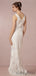 Fashion V-Neck Sleeveless Lace Floor Length Wedding Dresses.DB10092