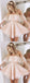 Lovely Cute Light Pink A-line Chiffon Off-shoulder Sweetheart Lace Open Back  Mini  Homecoming Dress,BD0111