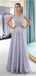 Sexy bateau lace floor length A-line see-through affordable for teens long prom dress.DB0040