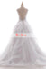 White Beaded Lace Top Ruffles Ball Gown Princess Wedding Dresses,DB0129