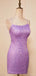 Elegant Spaghetti Straps Mermaid Short Homecoming Dresses Online, HD0723