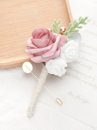 Men Boutonniere Fashion Banquet Male Groom Best Man Antler Brooch, CG6693