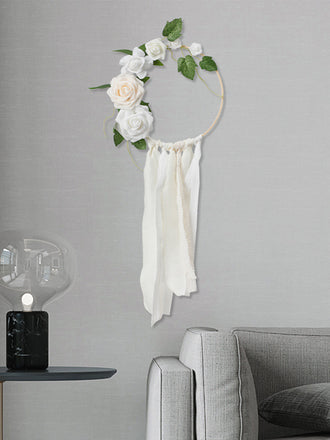 New Gardening Decoration Ring Flower Creative Hand Holding Flower Wall Hanging Flower, CF4043