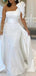 Gorgeous One Shoulder Mermaid Satin White Long Evening Prom Dress Online, OL087