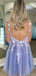 Elegant Spaghetti Straps V-neck Backless A-line Tulle Short Homecoming Dresses Online, HD0688