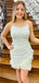 Elegant Mermaid Spagehtti Straps Ivory Short Homecoming Dresses Online, HD0732