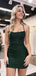 Elegant Spaghetti Straps Mermaid Clover Short Homecoming Dresses Online, HD0684