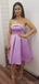 Elegant Straight Neck A-line Short Homecoming Dresses Online, HD0656
