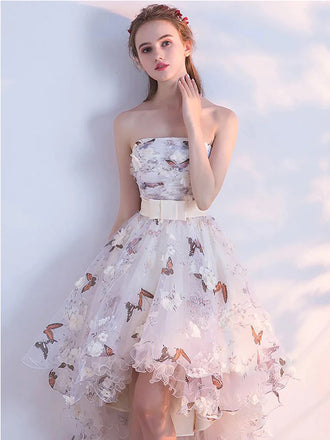 Elegant Sleeveless A-line Tulle Short Homecoming Dresses Online, HD0609