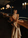 Elegant Sweetheart Strapless Mermaid Taupe Satin Long Prom Dresses Online, OL984