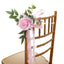 Outdoor Forest Artificial Flowers Decoration Wedding Party Leaning On Decorative Chair Back Flowers,CF17019