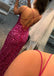 Sparkly Spaghetti Straps Mermaid Sequins Azalea Long Evening Prom Dress Online, OL022