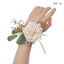 Bridesmaids Wrist Flowers Champagne Green Leaf Hand Flowers Men Corsage Clothing Accessories, CG61464