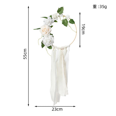 New Gardening Decoration Ring Flower Creative Hand Holding Flower Wall Hanging Flower, CF4043