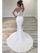 Sexy Sleeveless Mermaid Applique Wedding Dress, WD0509