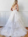 Beautiful Spaghetti Straps Tulle Lace Appliques Wedding Dress, WD0510