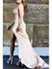 Spaghetti Straps V-neck Side Slit Prom Dress, OL670