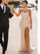 Elegant Sleeveless High Side Slit Mermaid Prom Dress, OL681
