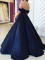 Elegant A-line Off the Shoulder Floor Length Prom Dress Evening Dress, OL733
