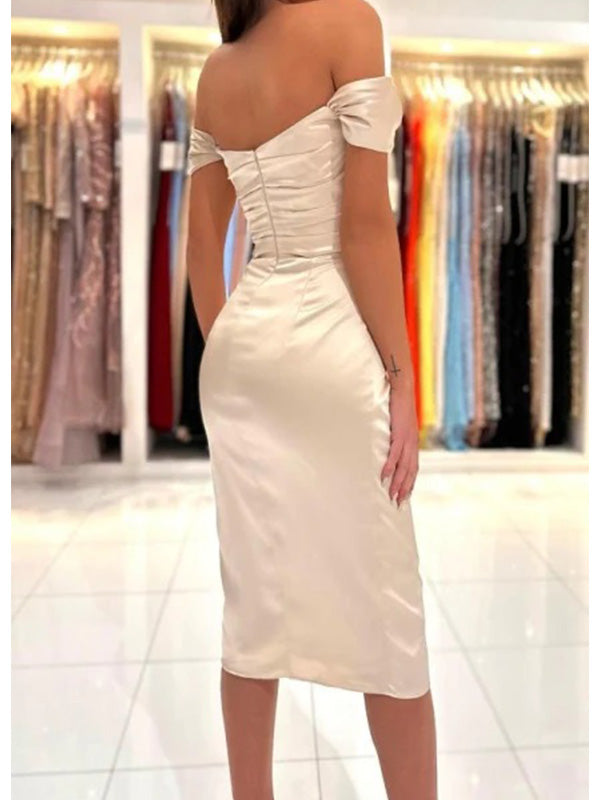 Elegant Off the Shoulder Mermaid Long Prom Dress Evening Dress with Si DaintyBridal Elegant Off the Shoulder Mermaid Long Prom Dress Evening Dress with Si DaintyBridal