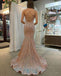 Sparkly Spaghetti Straps Cross Back Mermaid Long Prom Dresses Formal Dress, OL811