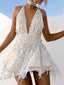 Sparkly Deep V-neck Cross Back A-line Short Homecoming Dresses Online, HD0619