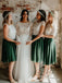 Beautiful Short Sleeves Sleeveless Short Knee Length A-line Lace Girl Bridesmaid Dress customized, BG214