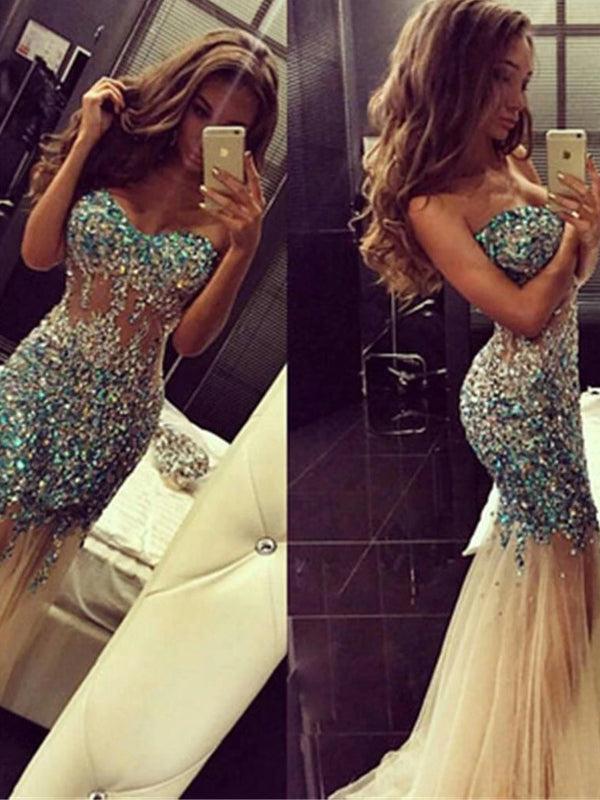 Sexy Mermaid Sweetheart Evening party Prom Dresses,PD0103