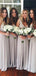 Sexy V-neck Open Back Floor Length Chiffon Bridesmaid Dresses.DB10329