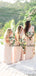 Beautiful One-shoulder Mermaid Side Slit Evening Dresses Party Long Bridesmaid Dresses.DB10676